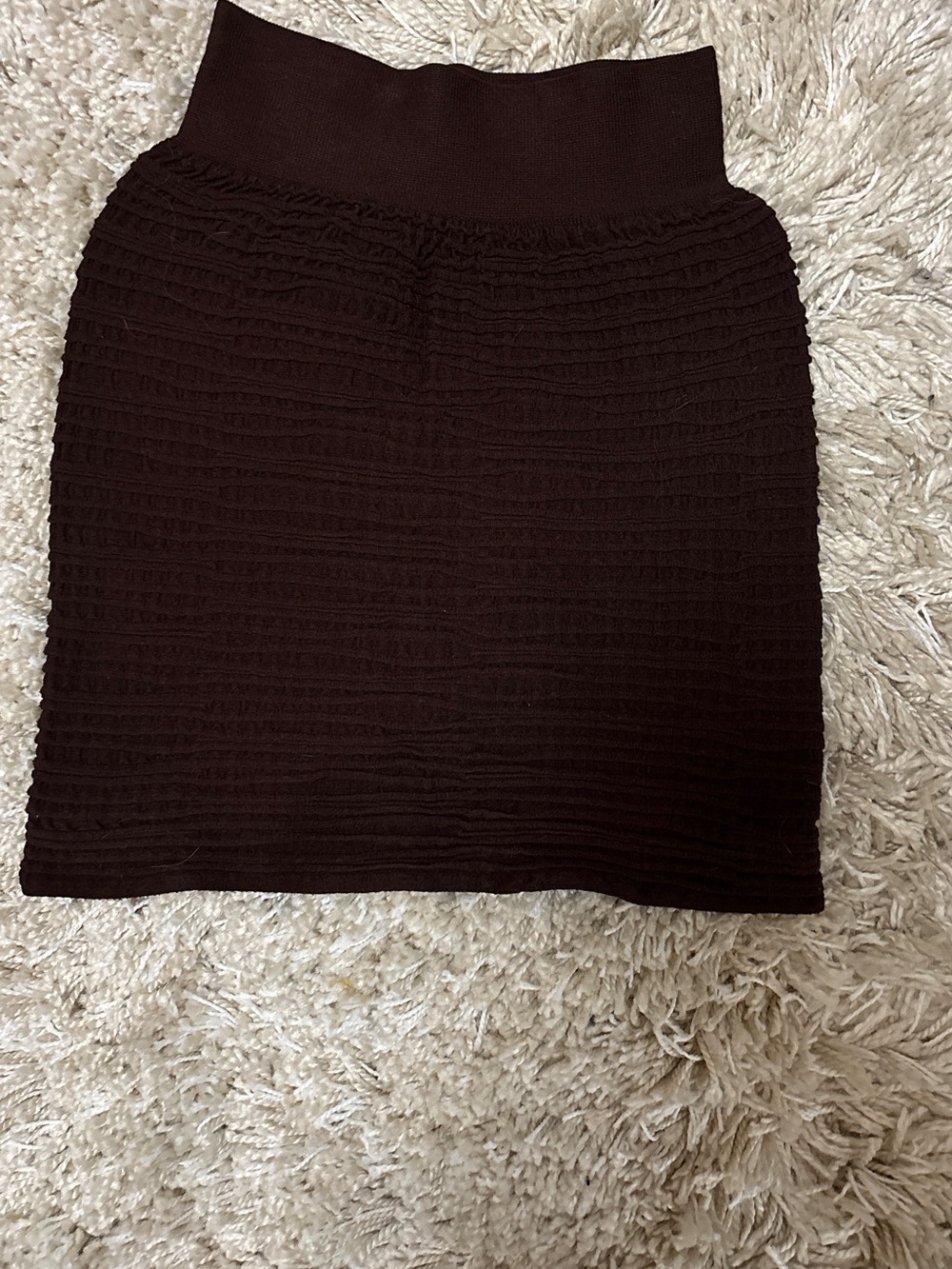 Garage Y2K scrunch brown mini skirt - Picture 3 of 3